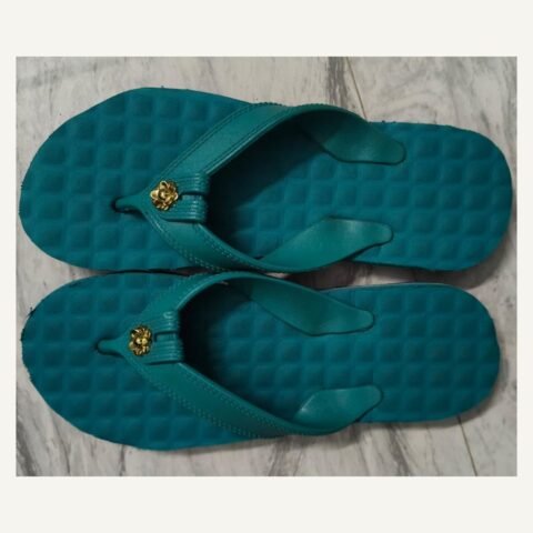 Ureka Ladies Flip-Flop Chappal – Teal Blue (Size 5/6)